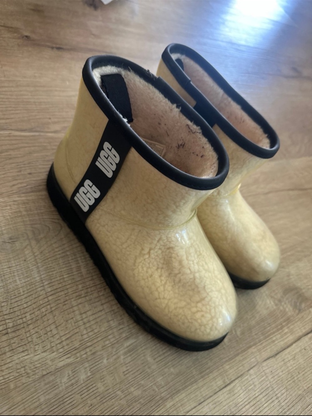 UGG Shearling-Lined Rain Boots